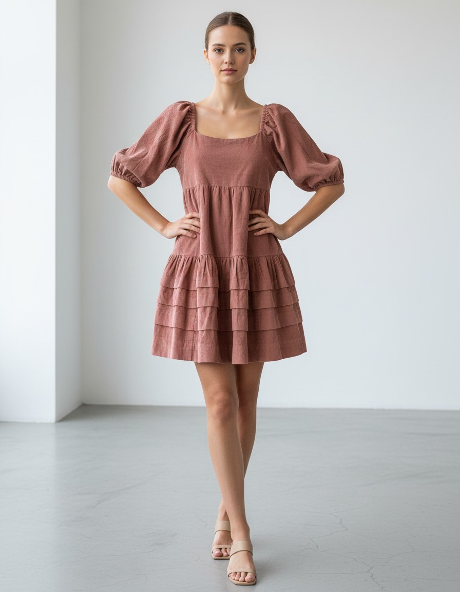 Vestido AMERICAN EAGLE Terracota Cottage