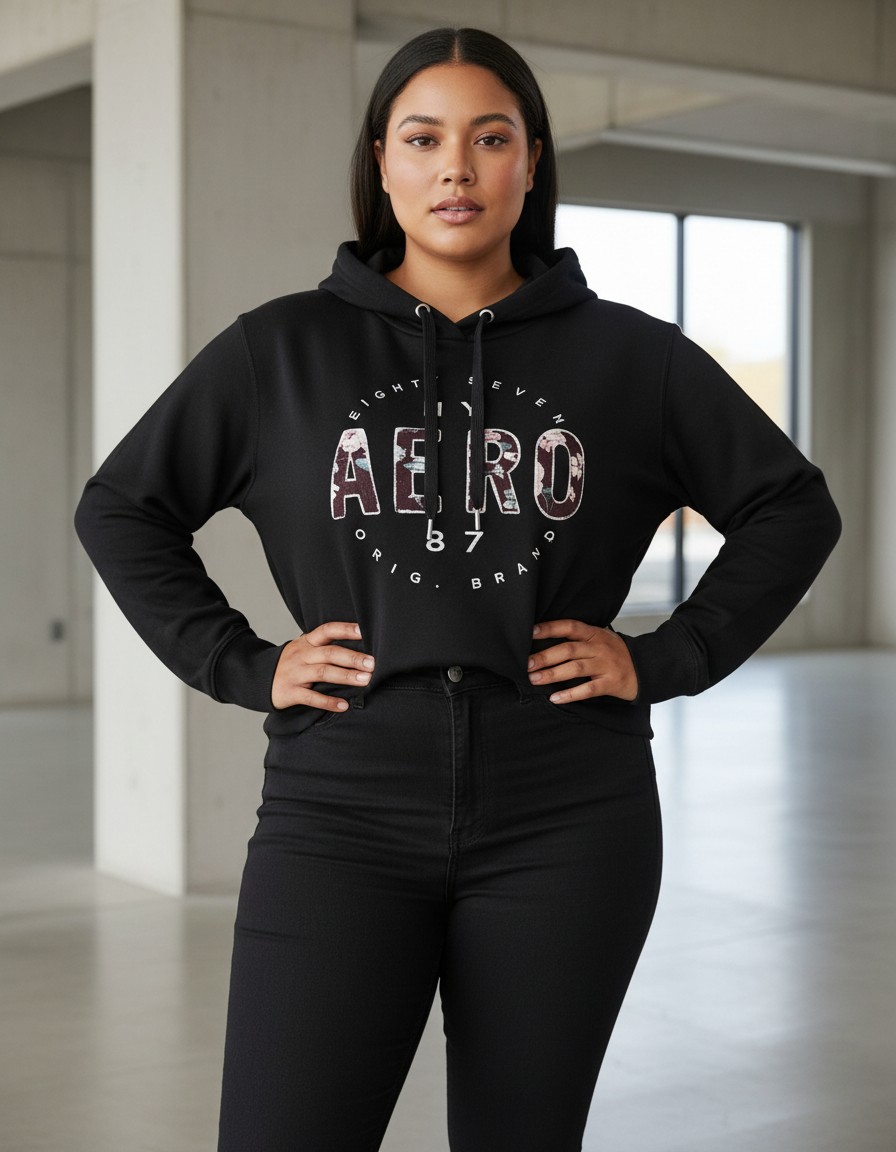 Sudadera AÉROPOSTALE Floral Varsity