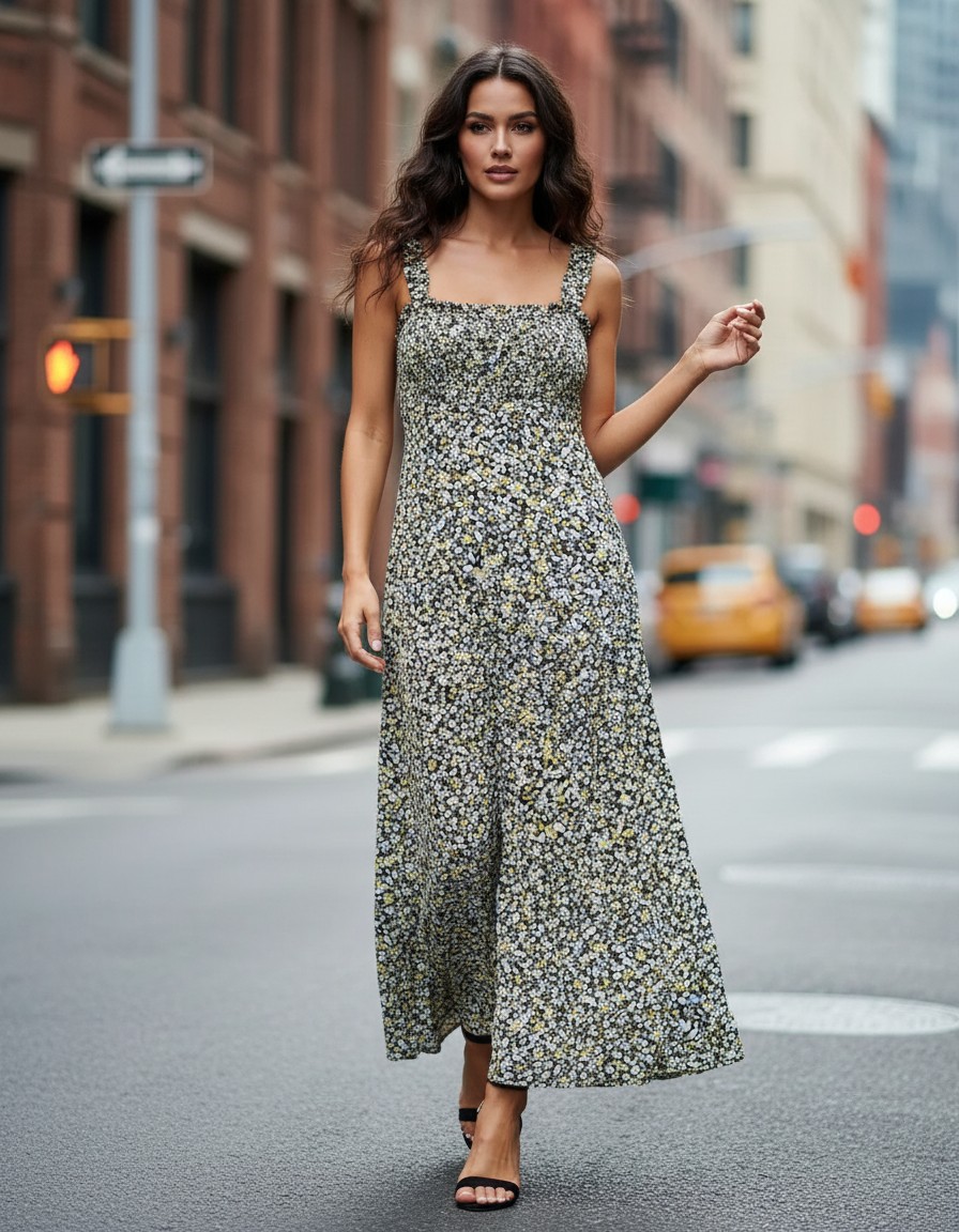 Vestido ZARA Wildflower Midi
