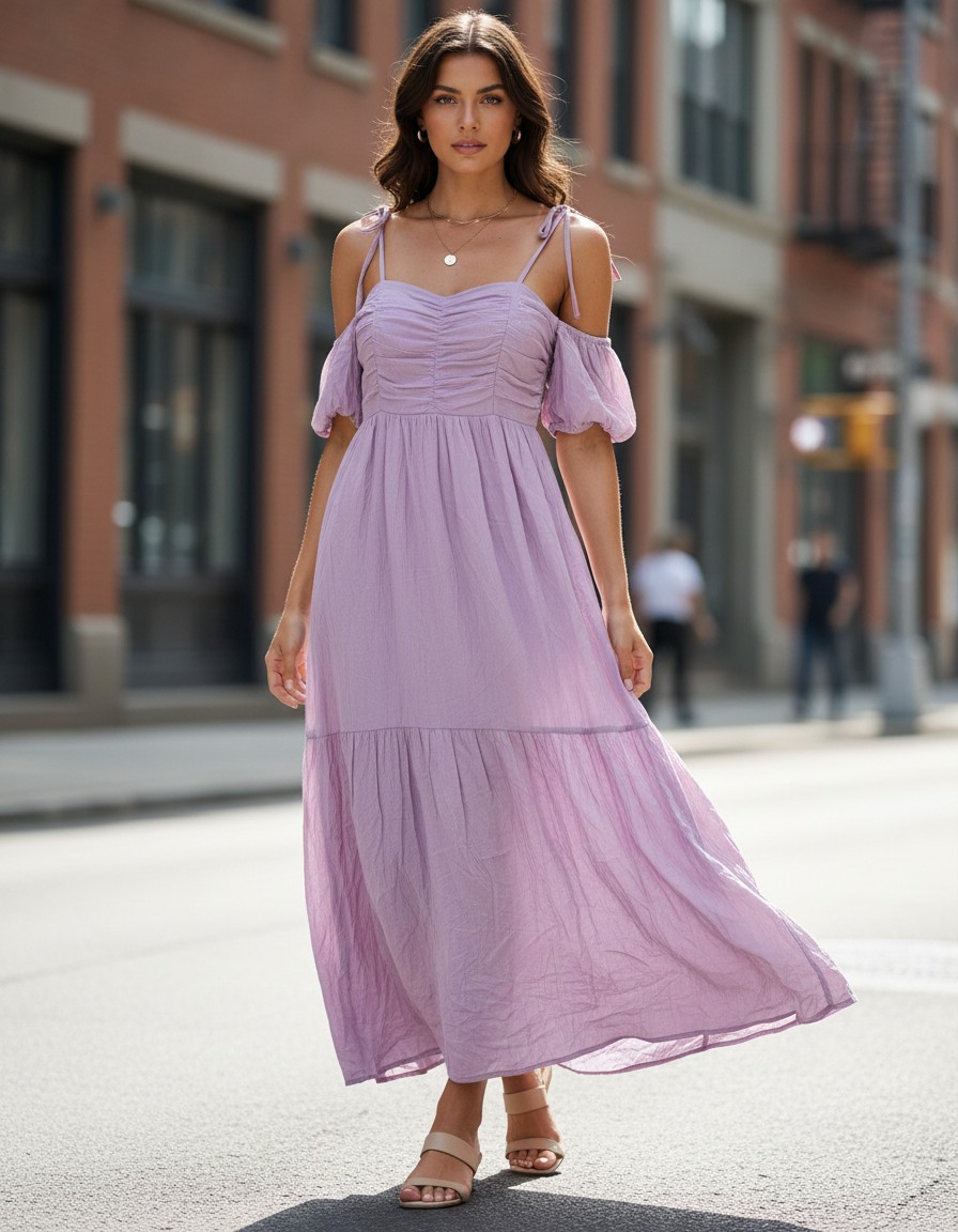 Vestido UNIVERSAL THREAD Lavender Fields