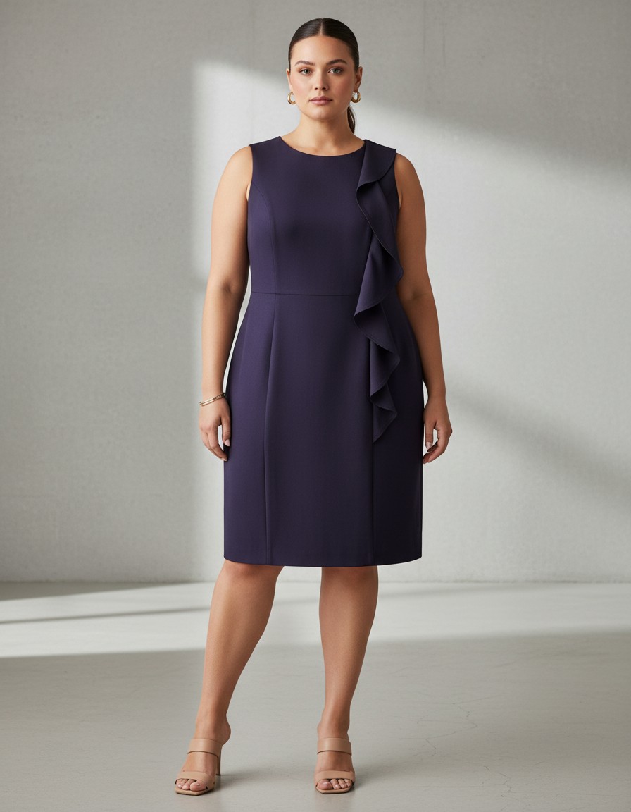 Vestido CALVIN KLEIN Purple Elegance