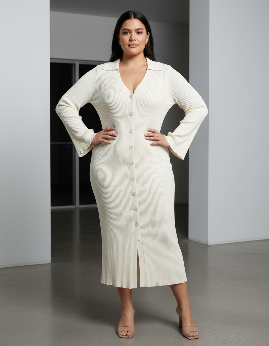 Vestido A NEW DAY Marfil Elegante — miniatura 5
