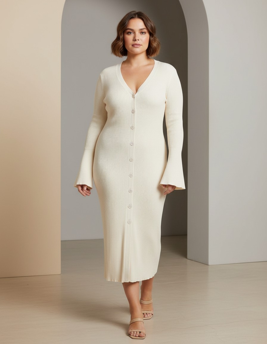 Vestido A NEW DAY Marfil Elegante