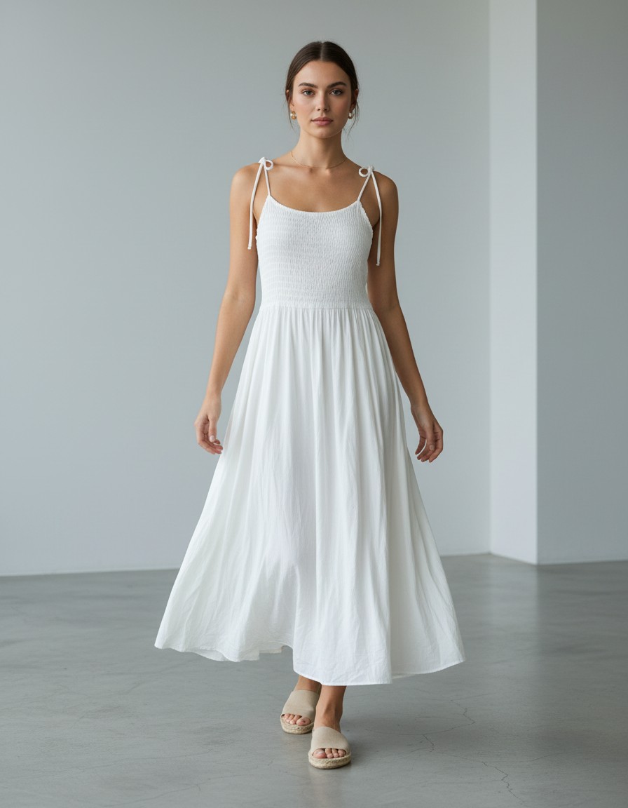 Vestido H&M DIVIDED Esencia Blanca