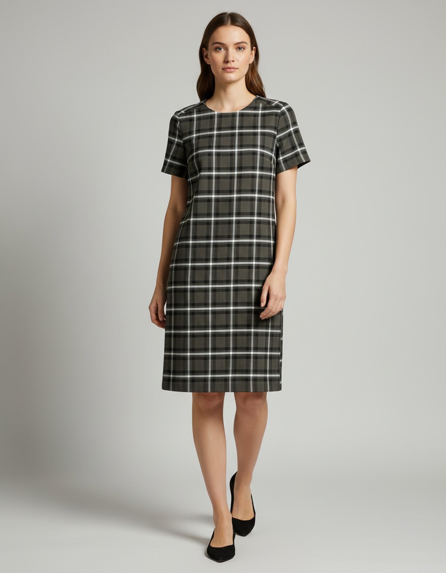 Vestido BANANA REPUBLIC Cuadros de Otoño