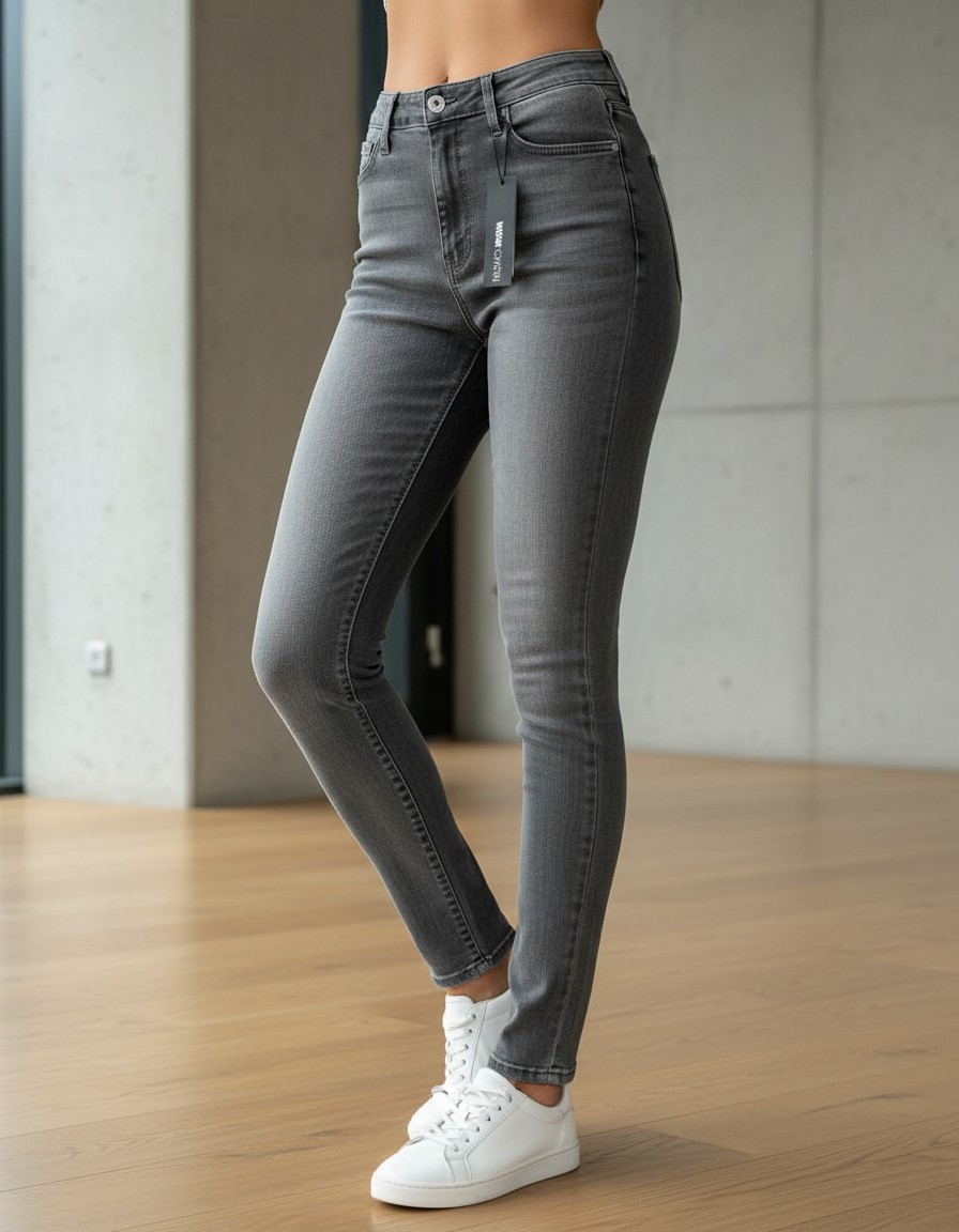 Jeans FASHION NOVA Grey Wash Skinny