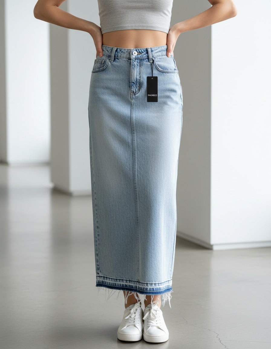Falda Denim DIVIDED Blue Revival