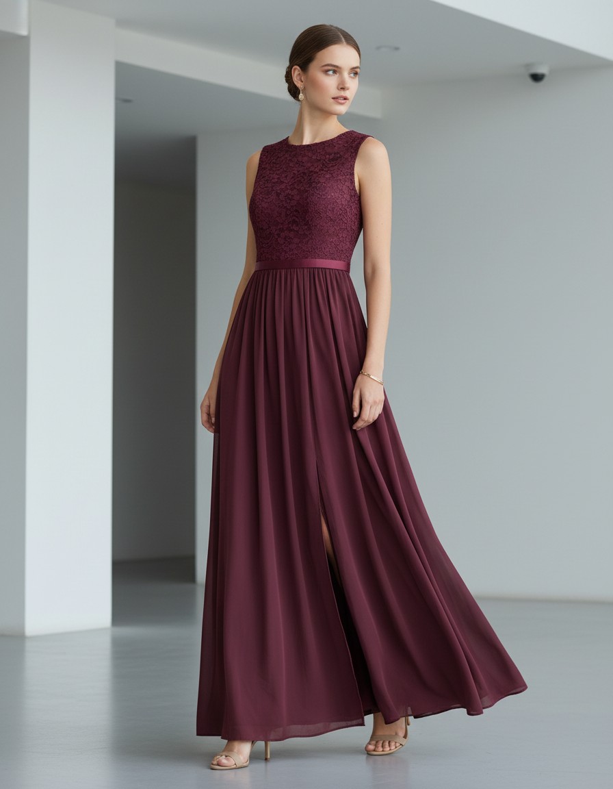 Vestido DAVID'S BRIDAL Bordeaux Romance